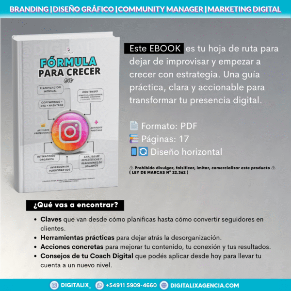 FÓRMULA PARA CRECER EN INSTAGRAM - Imagen 2